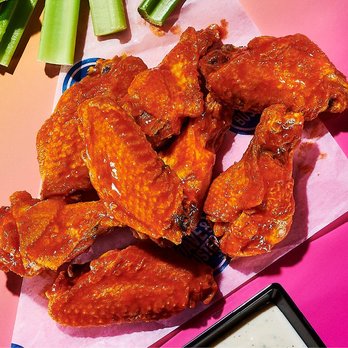 Dave & Buster's Augusta - a plate of buffalo wings and celery - Arcades Near Me - Augusta, Georgia Dave & Buster's Augusta - a plate of buffalo wings and celery - Arcades Near Me - Augusta, Georgia