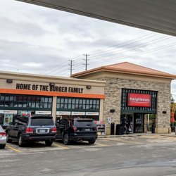 Petro-Canada - Neighbours convenience store and A&W from the gas pump
