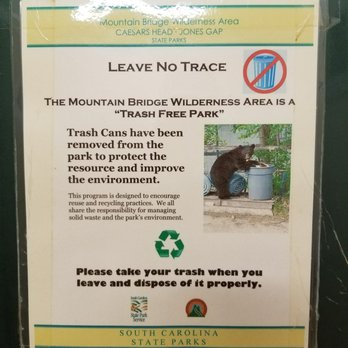 Caesars Head State Park - No trash cans in this area! - Parks Near Me - Cleveland, South Carolina