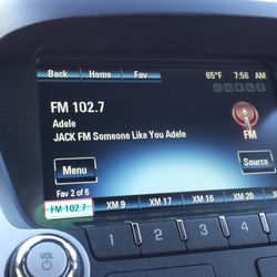 102.7 JACK FM - Jack FM on my rental car radio