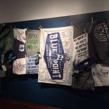 Blue Point Brewing - Merch! (I ended up buying a frisbee). - Brewpubs Near Me - Patchogue, New York Blue Point Brewing - Merch! (I ended up buying a frisbee). - Brewpubs Near Me - Patchogue, New York