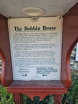 Menu photo 1 Dobbin House Tavern Gettysburg, PA