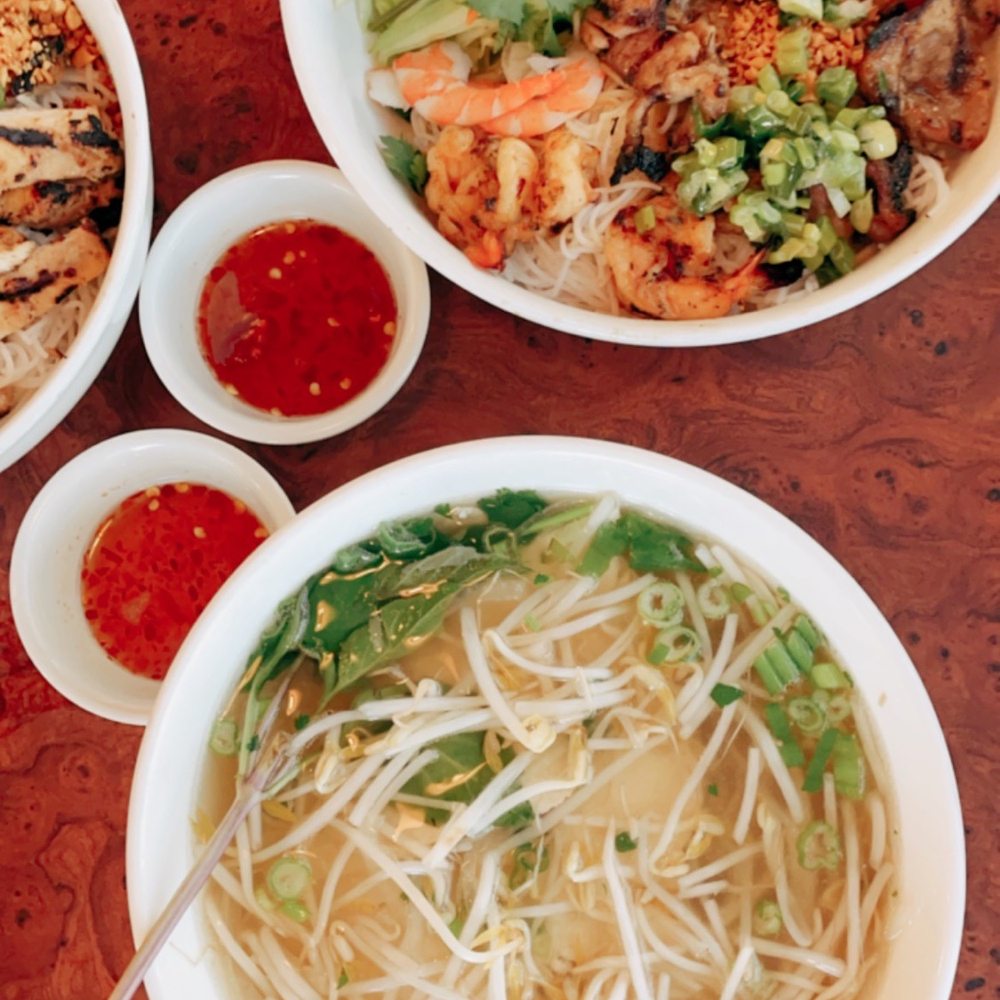 #17. BÚN TÔM THỊT NƯỚNG | Rice vermicelli with grilled sliced pork & shrimp #14. Phở Gà | Rice Noodle Chicken Soup (dark or white meat) #17. BÚN TÔM THỊT NƯỚNG | Rice vermicelli with grilled sliced pork & shrimp #14. Phở Gà | Rice Noodle Chicken Soup (dark or white meat)