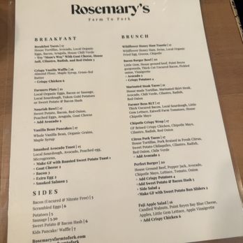 Rosemary's Farm To Fork Cafe - Menu - Cafes Near Me - Dixon, California Rosemary's Farm To Fork Cafe - Menu - Cafes Near Me - Dixon, California