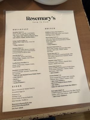 Menu photo 7 Rosemary's Farm To Fork Cafe Dixon, CA Menu photo 7 Rosemary's Farm To Fork Cafe Dixon, CA