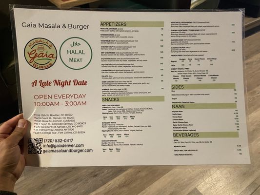 Menu photo 4 Gaia Masala & Burger Denver, CO Menu photo 4 Gaia Masala & Burger Denver, CO