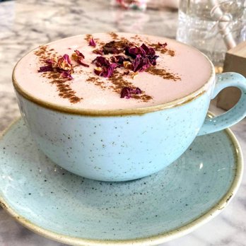 Brew and Bloom - Rose Chai latte - Themed Cafes Near Me - Edmonton, Alberta Brew and Bloom - Rose Chai latte - Themed Cafes Near Me - Edmonton, Alberta