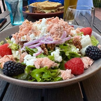 Brick and Bourbon - Smoked Salmon Salad (incredible!) - Cocktail Bars Near Me - Eden Prairie, Minnesota