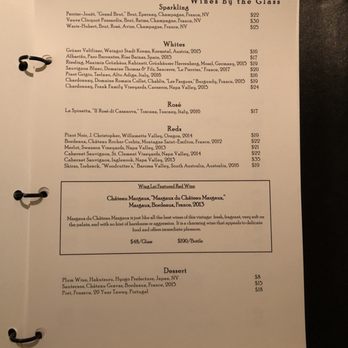 Wing Lei - Wine menu - Chinese Near Me - Las Vegas, Nevada