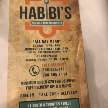 Habibi's Middle Eastern Kitchen - Middle Eastern Near Me - North Attleborough, Massachusetts