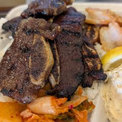 Hapa Food - Kalbi and Garlic Shrimp