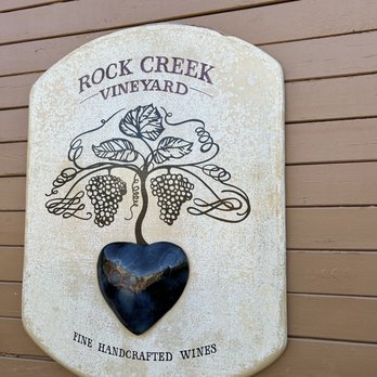 Rock Creek Vineyard - a heart shaped rock hanging on the side of a building - Wineries Near Me - Green Valley, California Rock Creek Vineyard - a heart shaped rock hanging on the side of a building - Wineries Near Me - Green Valley, California