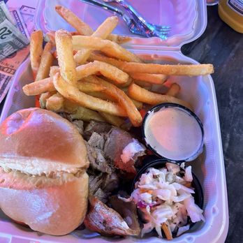 Ole Red - Austin Brisket Sandwich minus the chorizo and deconstructed. - Southern Near Me - Las Vegas, Nevada