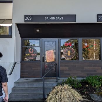 Saimin Says - Store front "Saimin Says" but also advertised as MAS PIKA and Cater4you - Hawaiian Near Me - Renton, Washington Saimin Says - Store front "Saimin Says" but also advertised as MAS PIKA and Cater4you - Hawaiian Near Me - Renton, Washington