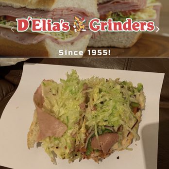 D'Elia's Grinders Eastside - Sandwich arrived with one layer of ham and one layer of roast beef. It's even worst than a gas station sandwich. Unbelievable!!! - Sandwiches Near Me - Riverside, California