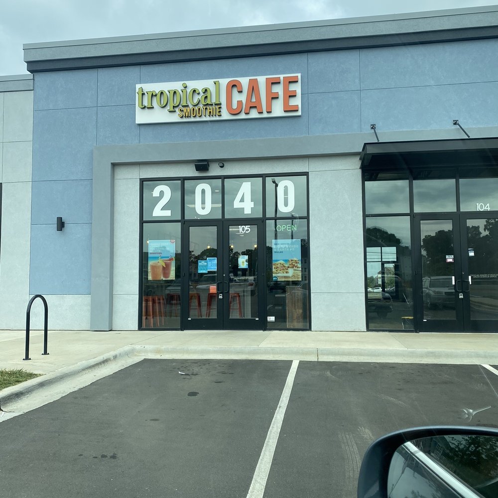 Tropical Smoothie Cafe - Parking view - Juice Bars & Smoothies Near Me - Charlotte, North Carolina Tropical Smoothie Cafe - Parking view - Juice Bars & Smoothies Near Me - Charlotte, North Carolina
