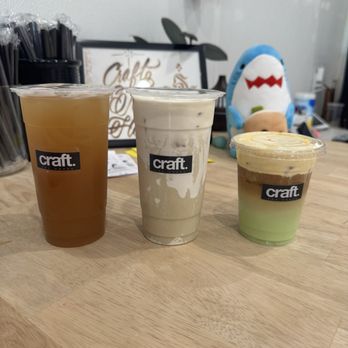 Craft Tea House - Dalandan, Pandan Waffle and Mango Pandan Latte. - Bubble Tea Near Me - Panorama, California