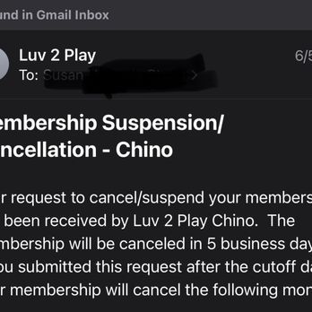 Luv 2 Play Chino - My cancellation request they did not honor - Indoor Playcenter Near Me - Chino, California