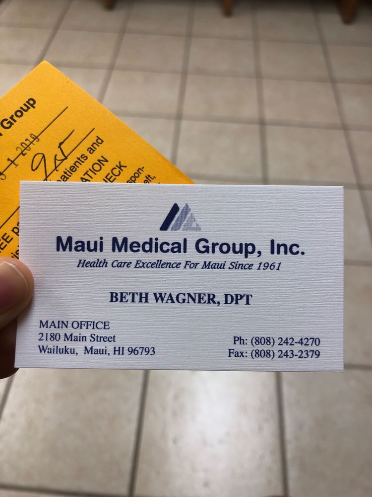 BETH WAGNER, DPT MAUI MEDICAL GROUP Updated September 2024 2180