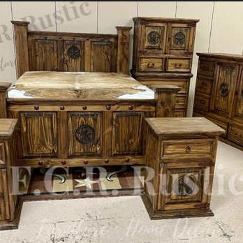 F.C.R Rustic - Hacineda Dark Bedroom set - Furniture Stores Near Me - Houston, Texas