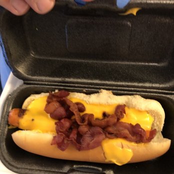 Cook Out - Cheddar bacon hotdog - Burgers Near Me - Auburn, Alabama Cook Out - Cheddar bacon hotdog - Burgers Near Me - Auburn, Alabama