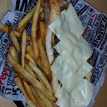 PepperJax Grill - St Joseph - Steak philly with extra cheese, onions, bell peppers, jalapeño and mushrooms. Fire balled it as well. - Cheesesteaks Near Me - St Joseph, Missouri PepperJax Grill - St Joseph - Steak philly with extra cheese, onions, bell peppers, jalapeño and mushrooms. Fire balled it as well. - Cheesesteaks Near Me - St Joseph, Missouri