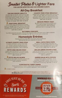 Menu photo 1 Shari's Cafe and Pies Silverdale, WA Menu photo 1 Shari's Cafe and Pies Silverdale, WA