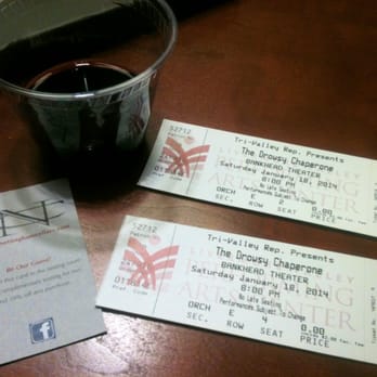 Bankhead Theater - "The Drowsy Chaperone" - sipping wine & eating chocolate treats in the VIP Room. ;) - Performing Arts Near Me - Livermore, California
