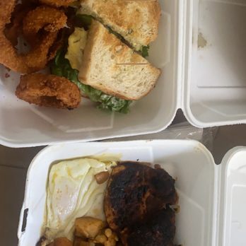 Off Street Cafe - Blackened Chicken & Eggs Home Style Potatoes - American Near Me - Cerritos, California Off Street Cafe - Blackened Chicken & Eggs Home Style Potatoes - American Near Me - Cerritos, California