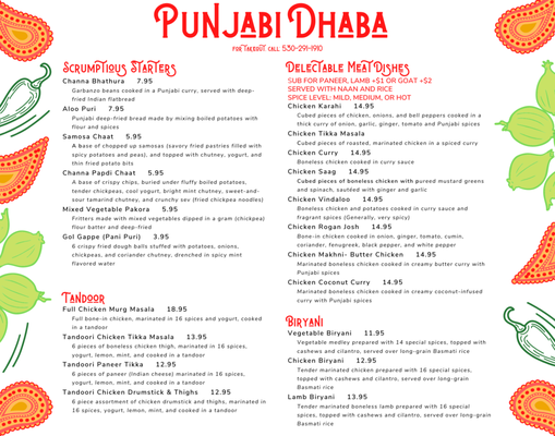 Menu photo 6 Punjabi Dhaba Yreka, CA Menu photo 6 Punjabi Dhaba Yreka, CA