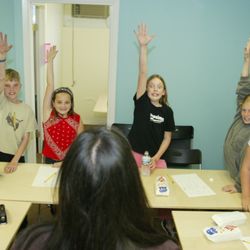 Lafayette Academy - Enthusiastic students in a summer class.
