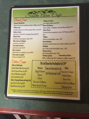 Menu photo 8 Santa Ana Cafe Las Vegas, NV