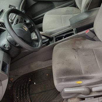Pierre's Mobile Detailing - BEFORE - stained driver side seat and floor - Auto Detailing Near Me Pierre's Mobile Detailing - BEFORE - stained driver side seat and floor - Auto Detailing Near Me