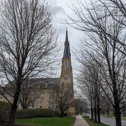 Museum of the Diocese of Peoria - The cathedral on a gloomy day