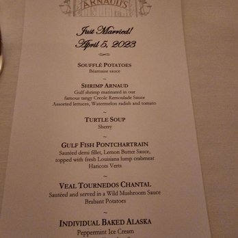 Arnaud's Restaurant - Personalized Tasting Menu - Cajun/Creole Near Me - New Orleans, Louisiana