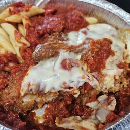 Chicken Parm Sicilian Pizza