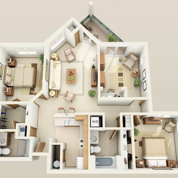 Hidden Oaks Estates - The Redwood - 2 bedroom, plus den and 2 bathroom is 1235 square feet. - Apartments Near Me - Pleasant Prairie, Wisconsin Hidden Oaks Estates - The Redwood - 2 bedroom, plus den and 2 bathroom is 1235 square feet. - Apartments Near Me - Pleasant Prairie, Wisconsin