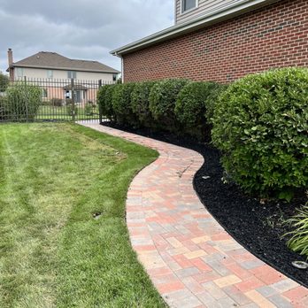 Julio's Services - Walkway completed so beautiful - Snow Removal Near Me