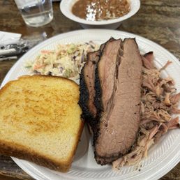 Brisket and pulled pork Brisket and pulled pork