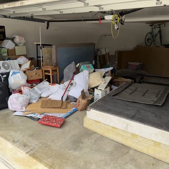 Junk Be Gone - 3 mattresses, 3 old bed frames, and so much junk - Junk Removal & Hauling Near Me