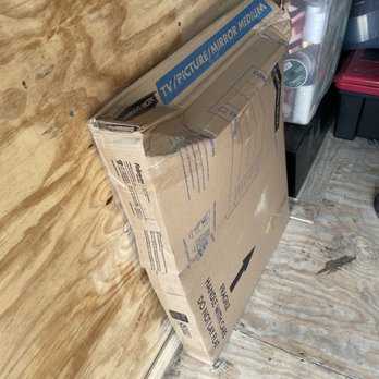 Rely On Movers & Storage - Damaged television box - Self Storage Near Me - San Diego, California Rely On Movers & Storage - Damaged television box - Self Storage Near Me - San Diego, California