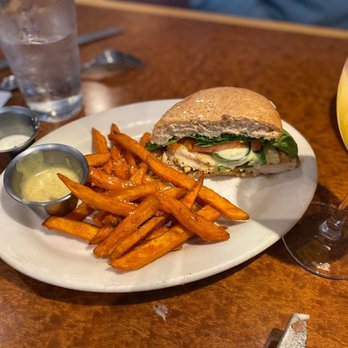 Blu Star Grill - a sandwich and fries on a plate - American Near Me - Mooresville, North Carolina