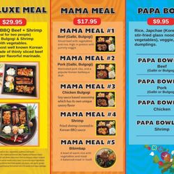 K-Mama BBQ - Menu
