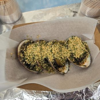 KCC Farmers' Market - Garlic butter abalone from Kona Abalone - Farmers Market Near Me - Honolulu, Hawaii