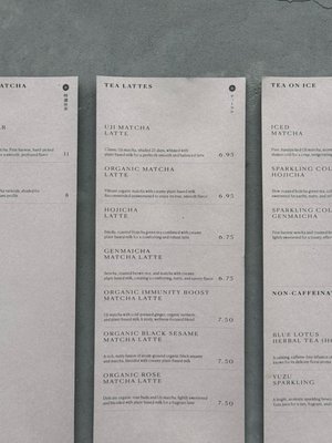Menu photo 6 Forest Tea Bar Berkeley, CA