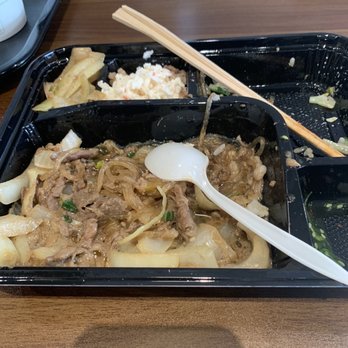 Kingbob - Bulgogi dosirak. Quite oily if you are okay with that. I ate all the rice cause it was too much oil for me. - Korean Near Me - San Francisco, California