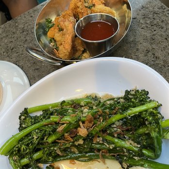 Poor Calvin's - Shrimp and broccolini - Asian Fusion Near Me - Atlanta, Georgia