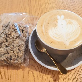 Lunar Coffee - Black Sesame Rice Krispie with a Black Sesame Latte - Coffee & Tea Near Me - Temple Terr, Florida