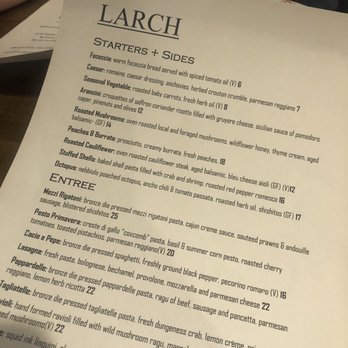 Larch - Menu - Pasta Shops Near Me - Leavenworth, Washington Larch - Menu - Pasta Shops Near Me - Leavenworth, Washington
