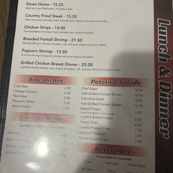 Fast Lanes & Pit Stop Restaurant - 2025/26 menu